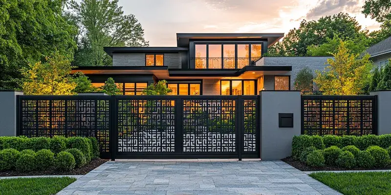 Polnische Metallzäune